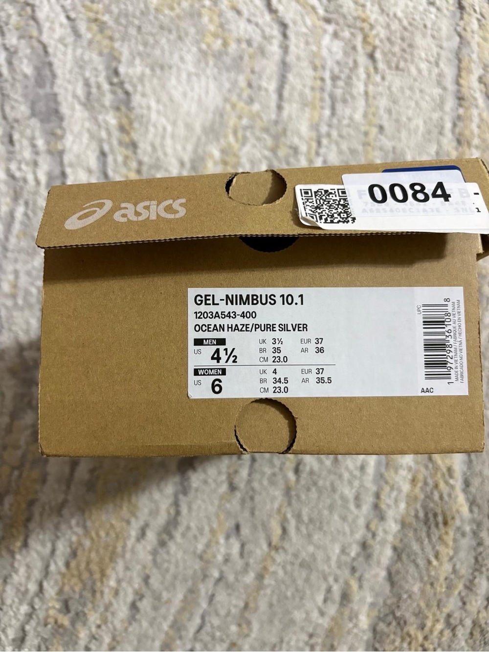 Asics Silver & Light Blue GEL-Nimbus Running Shoes - Picture 4 of 4